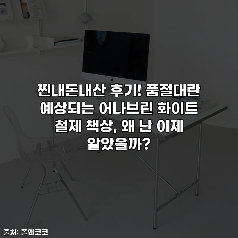 찐내돈내산 후기! 품절대란 예상되는 어나브린 화이트 철제 책상, 왜 난 이제 알았을까?