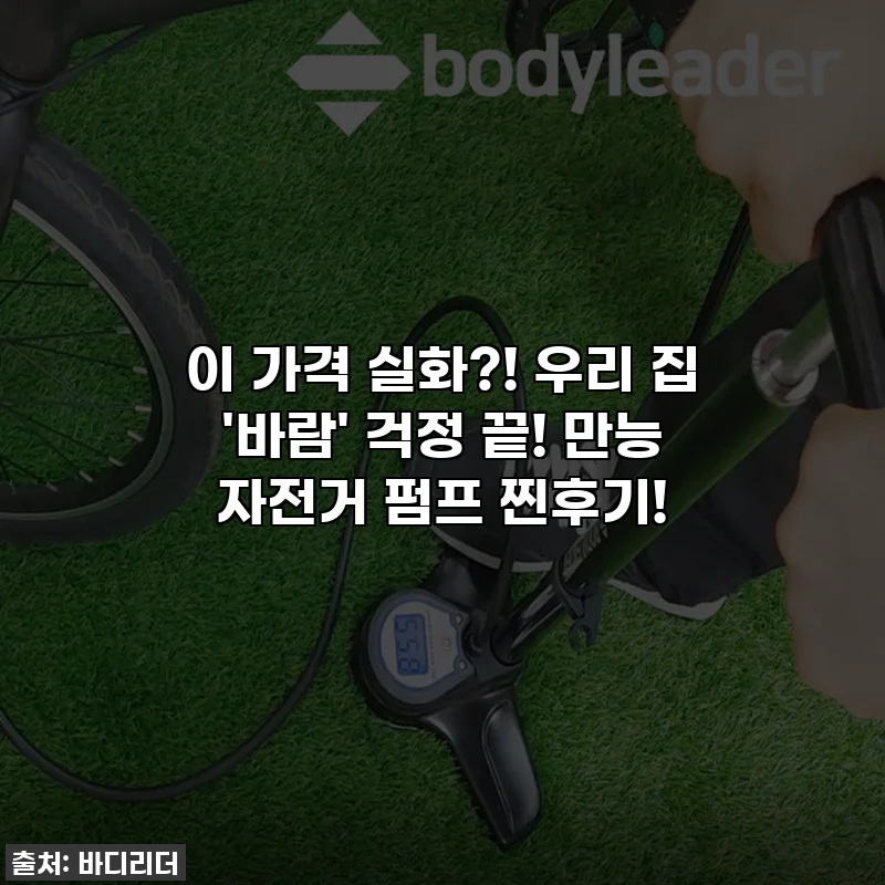 이 가격 실화?! 우리 집 '바람' 걱정 끝! 만능 자전거 펌프 찐후기!