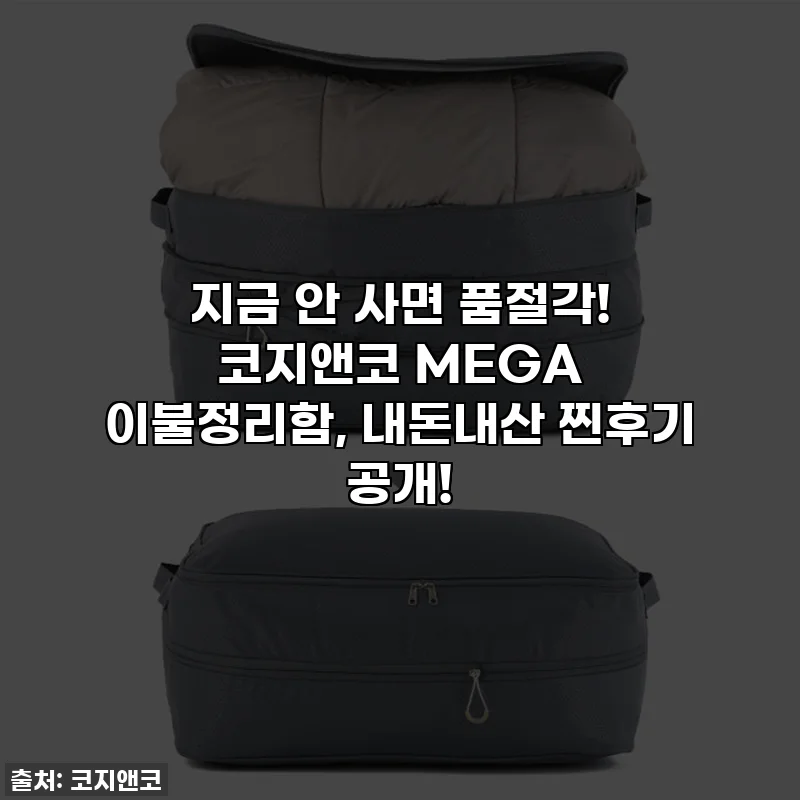 지금 안 사면 품절각! 코지앤코 MEGA 이불정리함, 내돈내산 찐후기 공개!