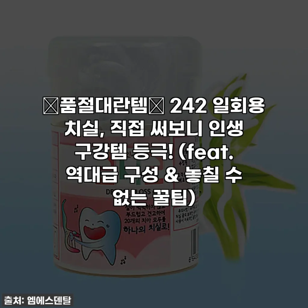 🚨품절대란템🚨 242 일회용 치실, 직접 써보니 인생 구강템 등극! (feat. 역대급 구성 & 놓칠 수 없는 꿀팁)