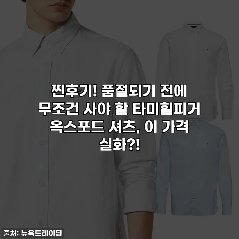 찐후기! 품절되기 전에 무조건 사야 할 타미힐피거 옥스포드 셔츠, 이 가격 실화?!