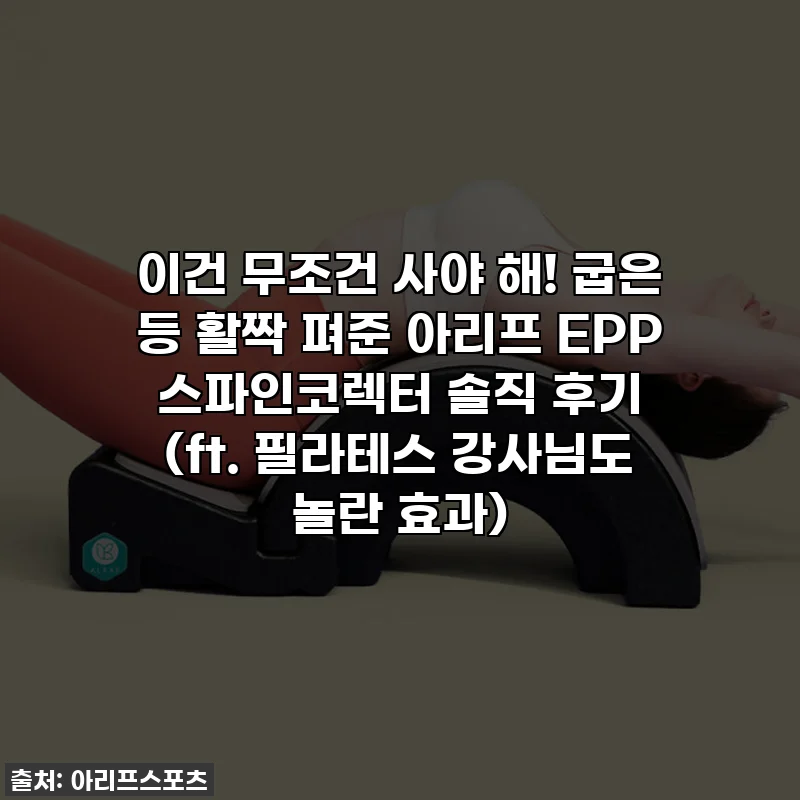 이건 무조건 사야 해! 굽은 등 활짝 펴준 아리프 EPP 스파인코렉터 솔직 후기 (ft. 필라테스 강사님도 놀란 효과)