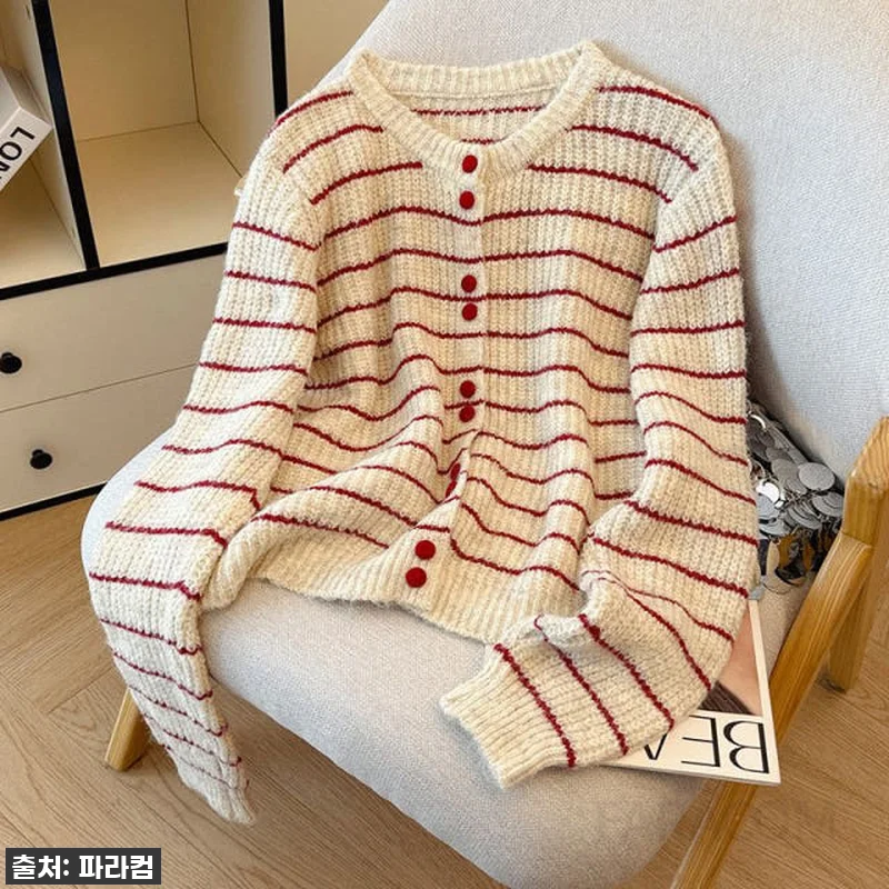 봄 가을 필수템! 여성 스트라이프 니 관련 이미지 3