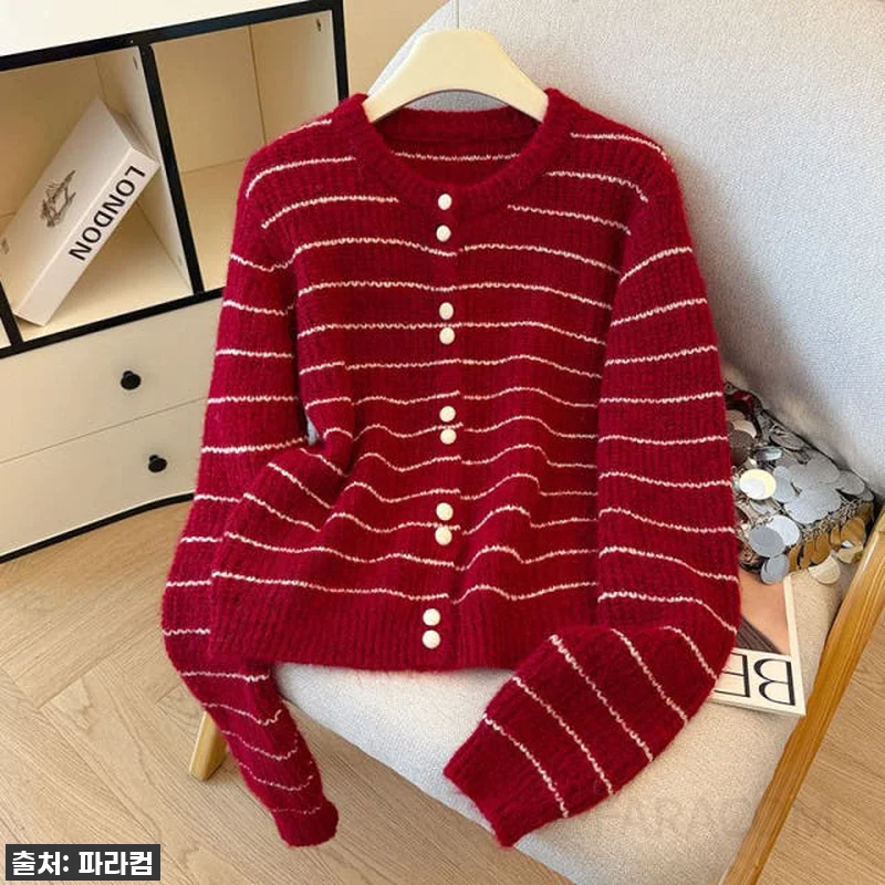 봄 가을 필수템! 여성 스트라이프 니 관련 이미지 5