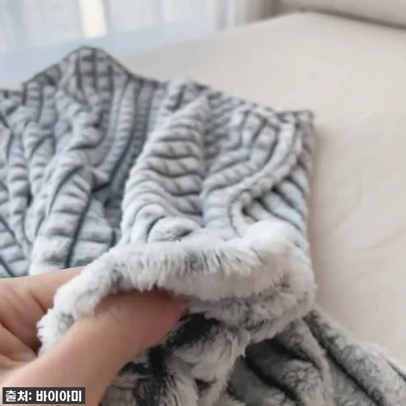 올겨울 필수템 등극! 와플 밍크 담요 관련 이미지 7