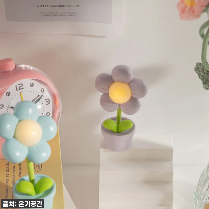미니 꽃 LED 무드등 간접 조명 독 관련 이미지 9