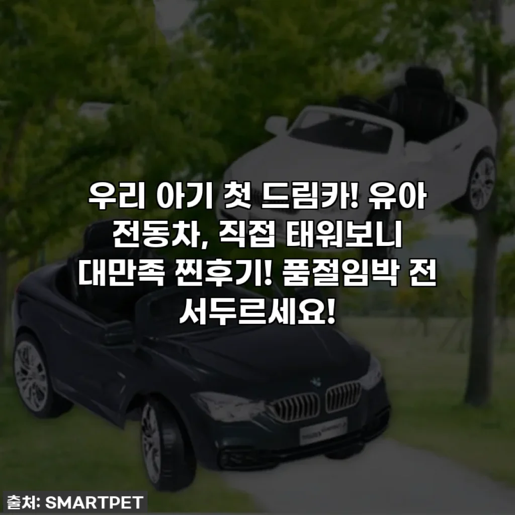 우리 아기 첫 드림카! 유아 전동차, 직접 태워보니 대만족 찐후기! 품절임박 전 서두르세요!