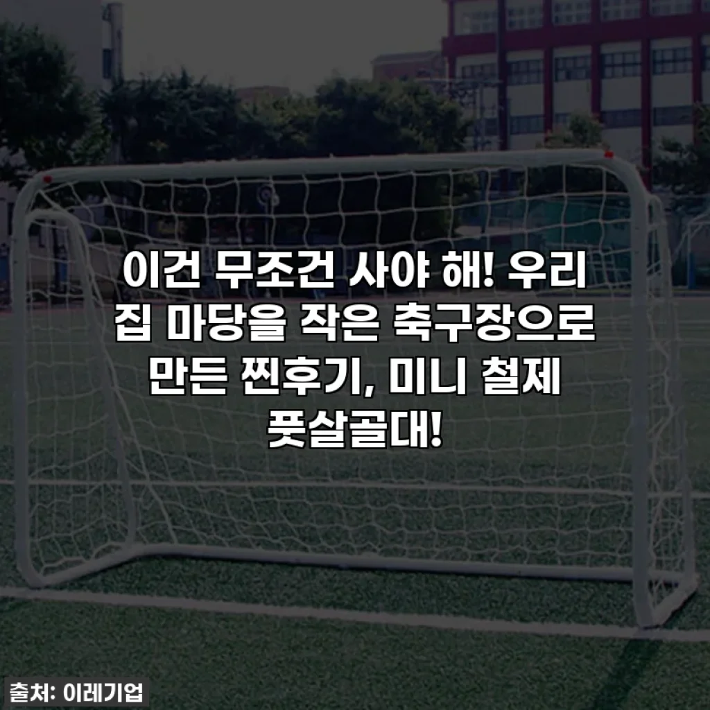 이건 무조건 사야 해! 우리 집 마당을 작은 축구장으로 만든 찐후기, 미니 철제 풋살골대!