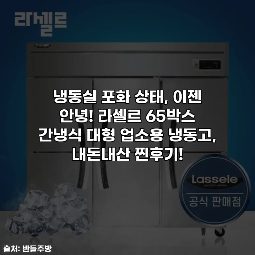 냉동실 포화 상태, 이젠 안녕! 라셀르 65박스 간냉식 대형 업소용 냉동고, 내돈내산 찐후기!