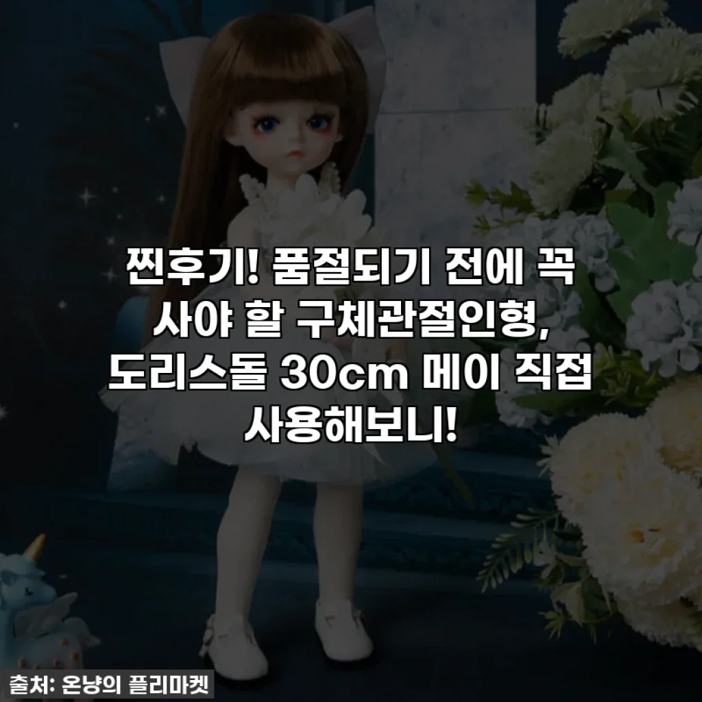 찐후기! 품절되기 전에 꼭 사야 할 구체관절인형, 도리스돌 30cm 메이 직접 사용해보니!