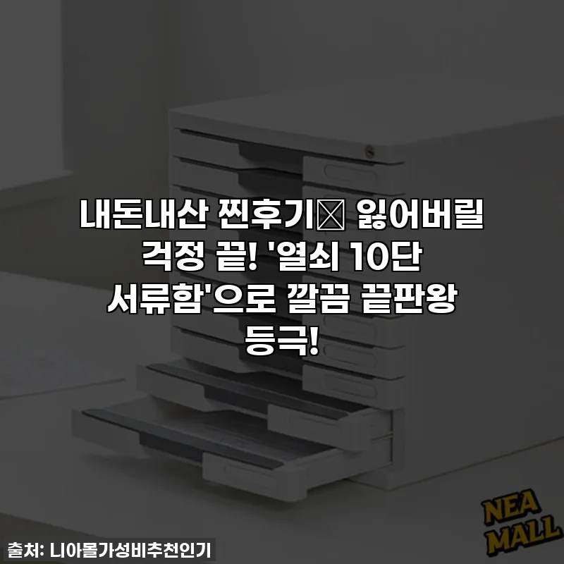 내돈내산 찐후기🔒 잃어버릴 걱정 끝! '열쇠 10단 서류함'으로 깔끔 끝판왕 등극!
