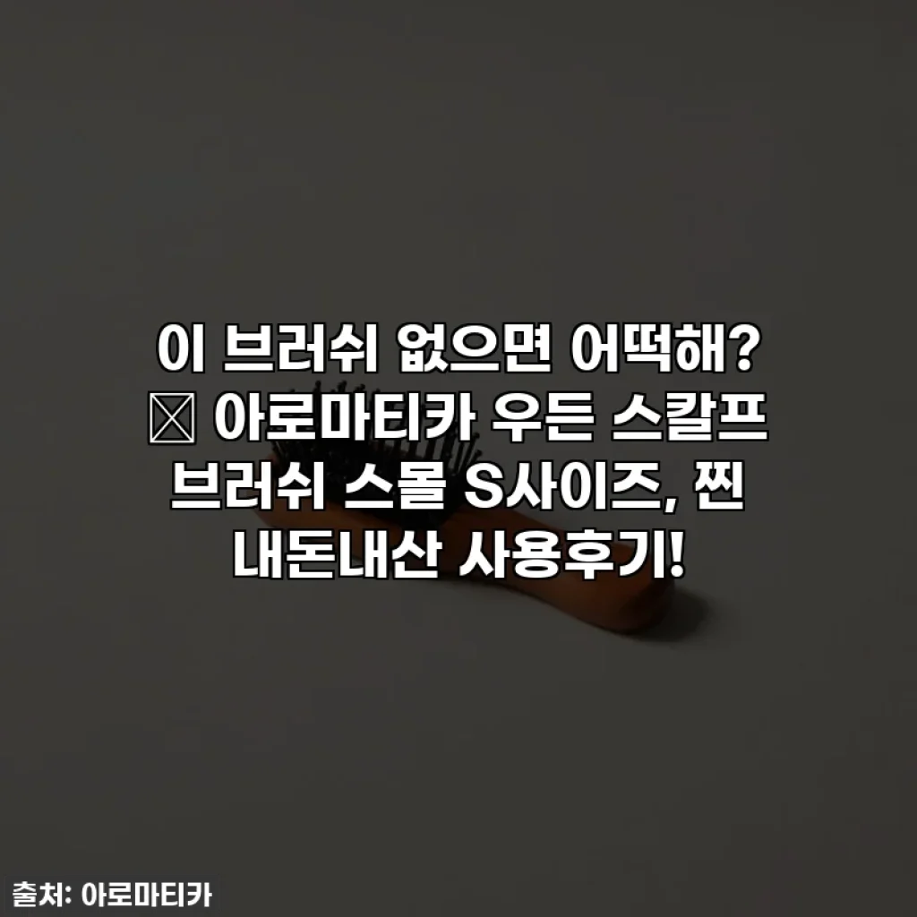 이 브러쉬 없으면 어떡해? ✨ 아로마티카 우든 스칼프 브러쉬 스몰 S사이즈, 찐 내돈내산 사용후기!