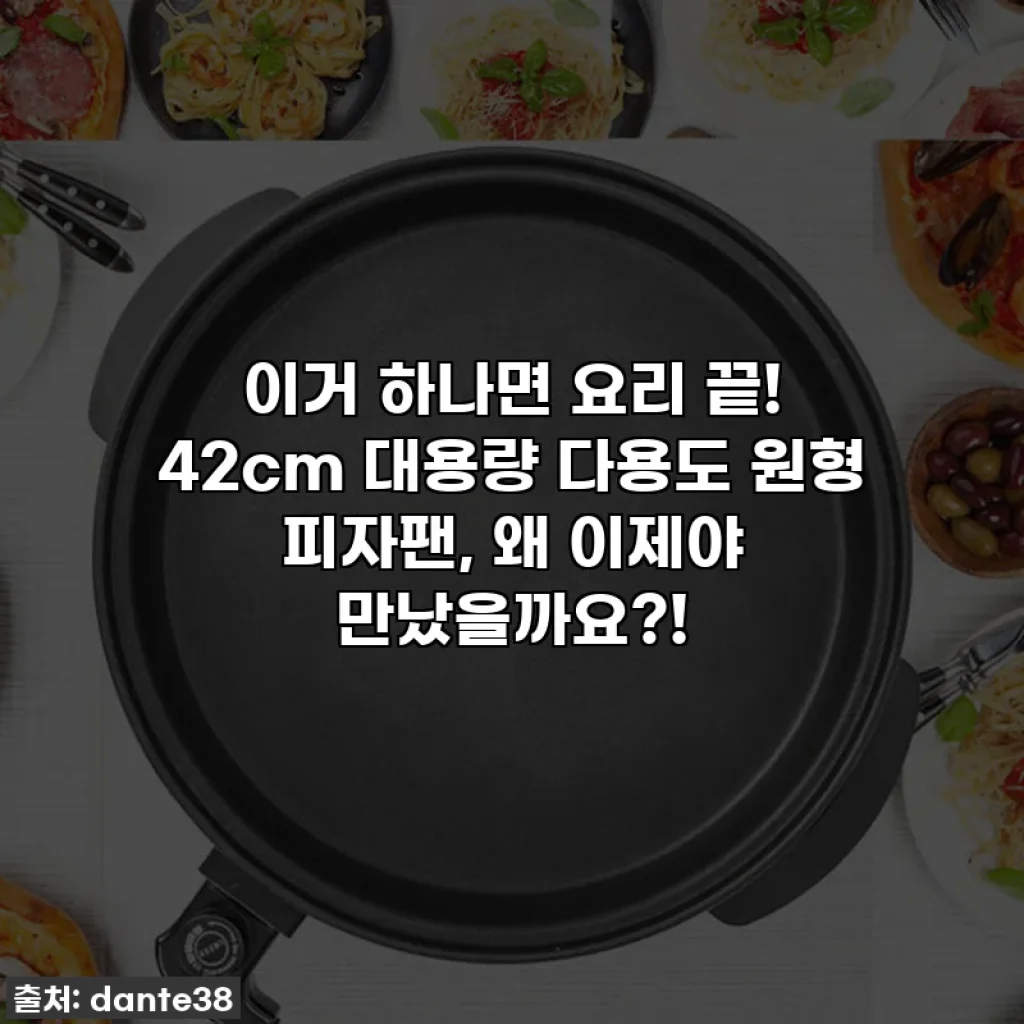 이거 하나면 요리 끝! 42cm 대용량 다용도 원형 피자팬, 왜 이제야 만났을까요?!