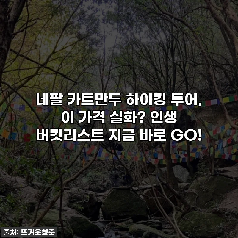 네팔 카트만두 하이킹 투어, 이 가격 실화? 인생 버킷리스트 지금 바로 GO!