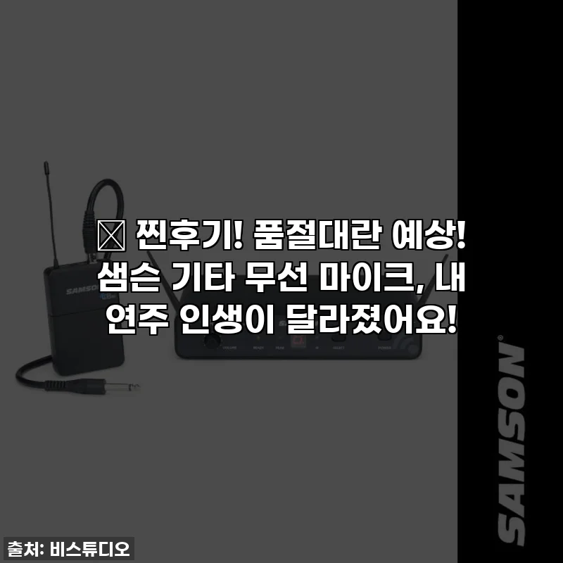 🎸 찐후기! 품절대란 예상! 샘슨 기타 무선 마이크, 내 연주 인생이 달라졌어요!