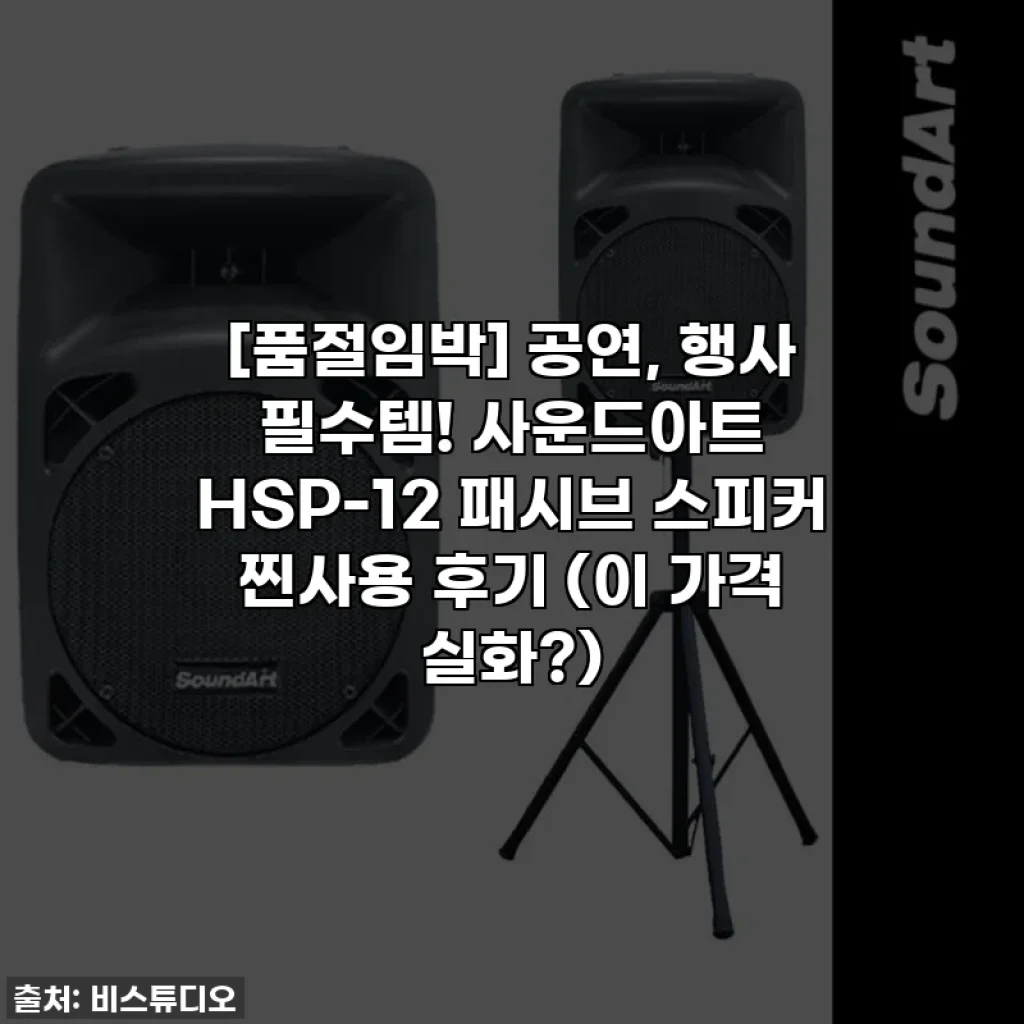 [품절임박] 공연, 행사 필수템! 사운드아트 HSP-12 패시브 스피커 찐사용 후기 (이 가격 실화?)