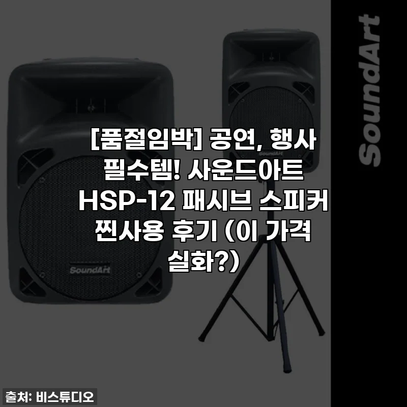 [품절임박] 공연, 행사 필수템! 사운드아트 HSP-12 패시브 스피커 찐사용 후기 (이 가격 실화?)