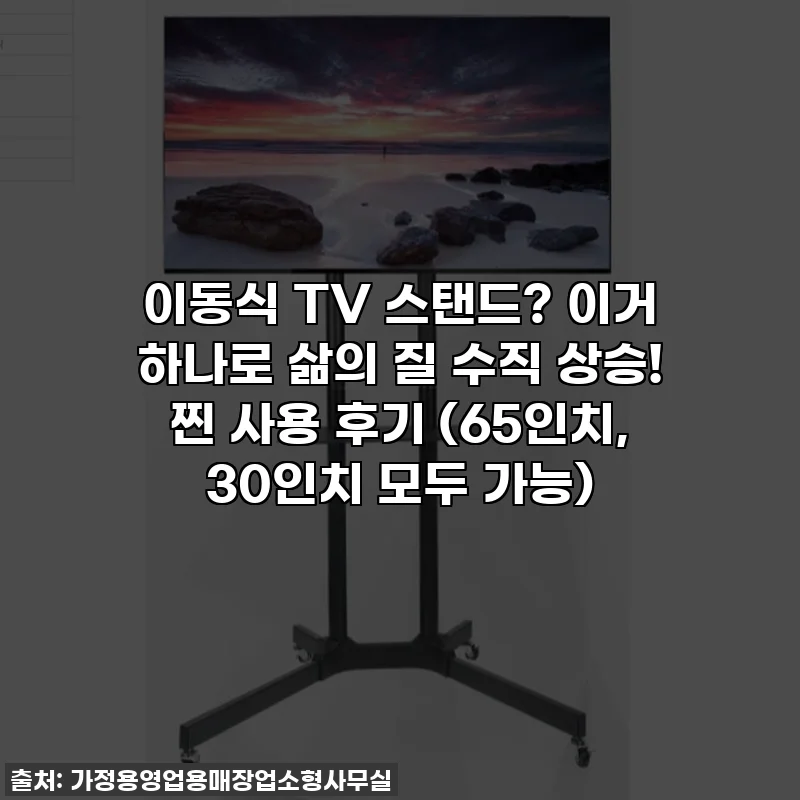 이동식 TV 스탠드? 이거 하나로 삶의 질 수직 상승! 찐 사용 후기 (65인치, 30인치 모두 가능)