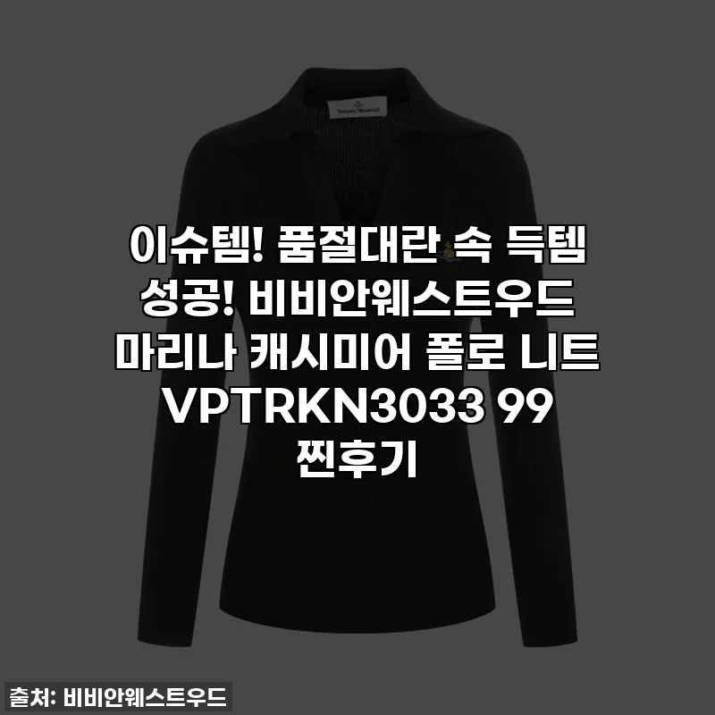 이슈템! 품절대란 속 득템 성공! 비비안웨스트우드 마리나 캐시미어 폴로 니트 VPTRKN3033 99 찐후기
