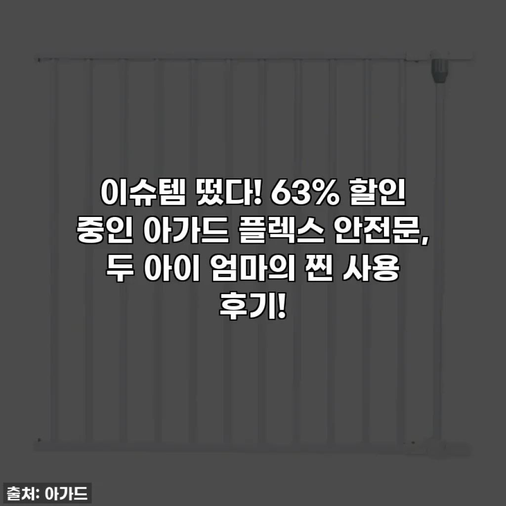 이슈템 떴다! 63% 할인 중인 아가드 플렉스 안전문, 두 아이 엄마의 찐 사용 후기!