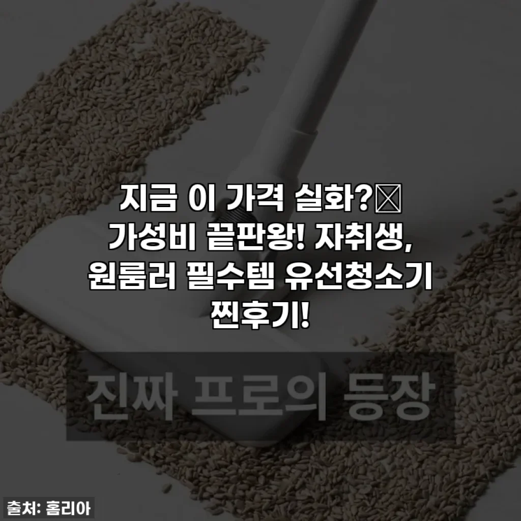 지금 이 가격 실화?✨ 가성비 끝판왕! 자취생, 원룸러 필수템 유선청소기 찐후기!