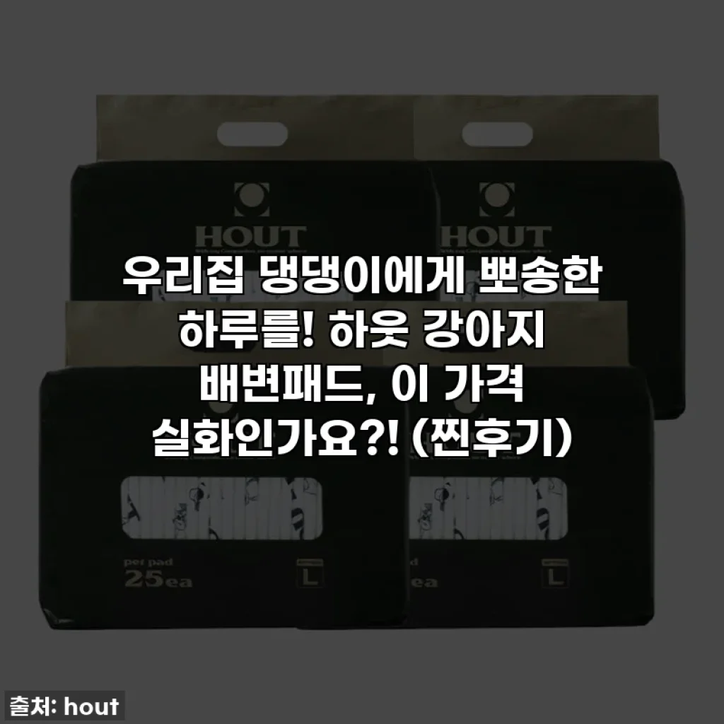 우리집 댕댕이에게 뽀송한 하루를! 하웃 강아지 배변패드, 이 가격 실화인가요?! (찐후기)
