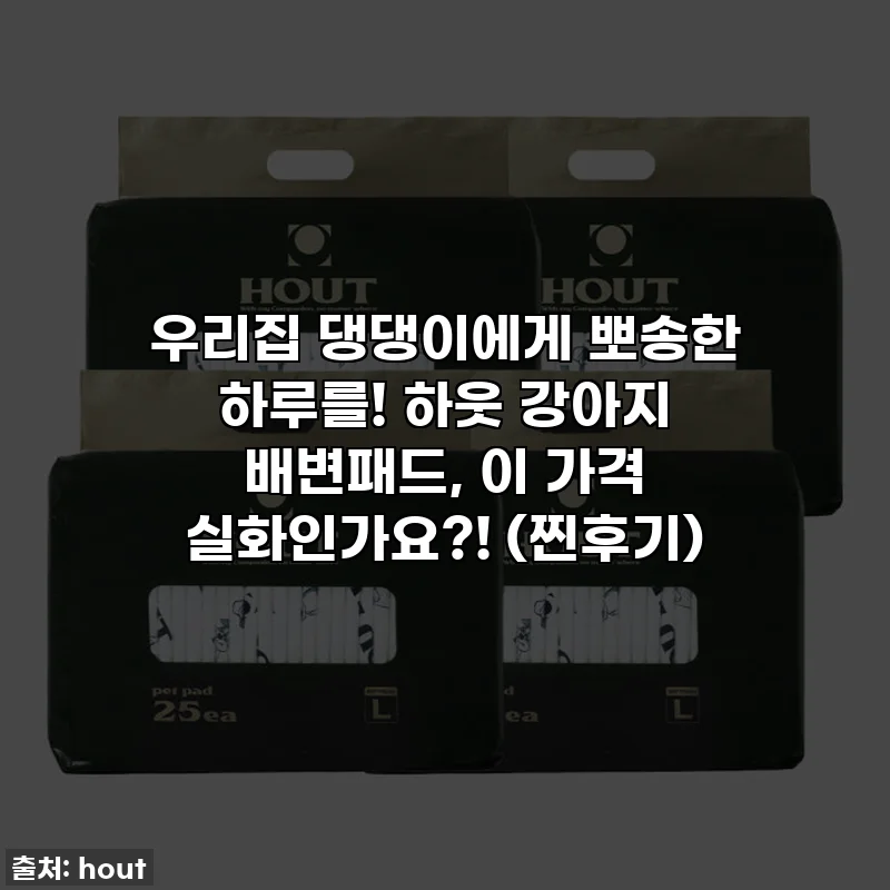 우리집 댕댕이에게 뽀송한 하루를! 하웃 강아지 배변패드, 이 가격 실화인가요?! (찐후기)