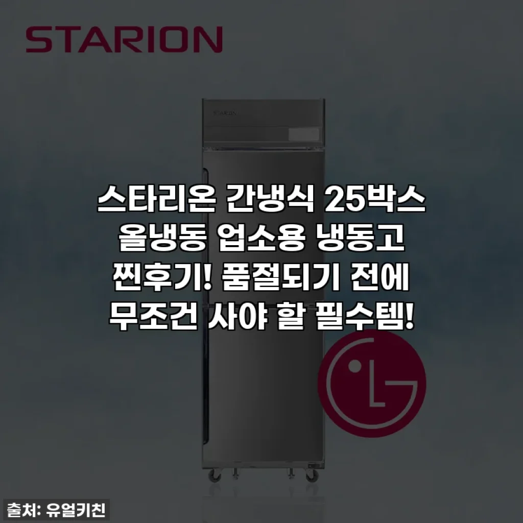 스타리온 간냉식 25박스 올냉동 업소용 냉동고 찐후기! 품절되기 전에 무조건 사야 할 필수템!