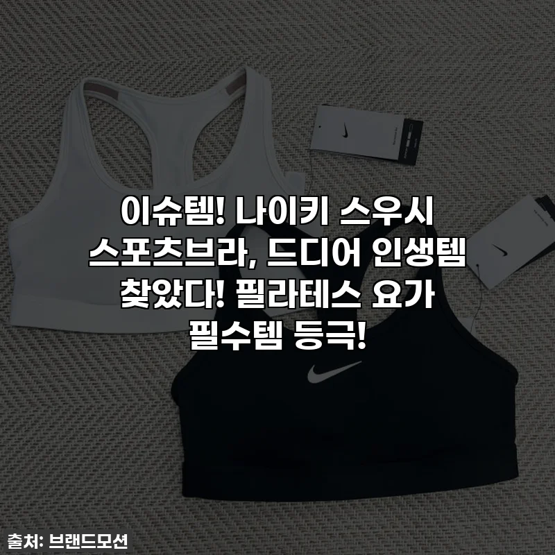 이슈템! 나이키 스우시 스포츠브라, 드디어 인생템 찾았다! 필라테스 요가 필수템 등극!