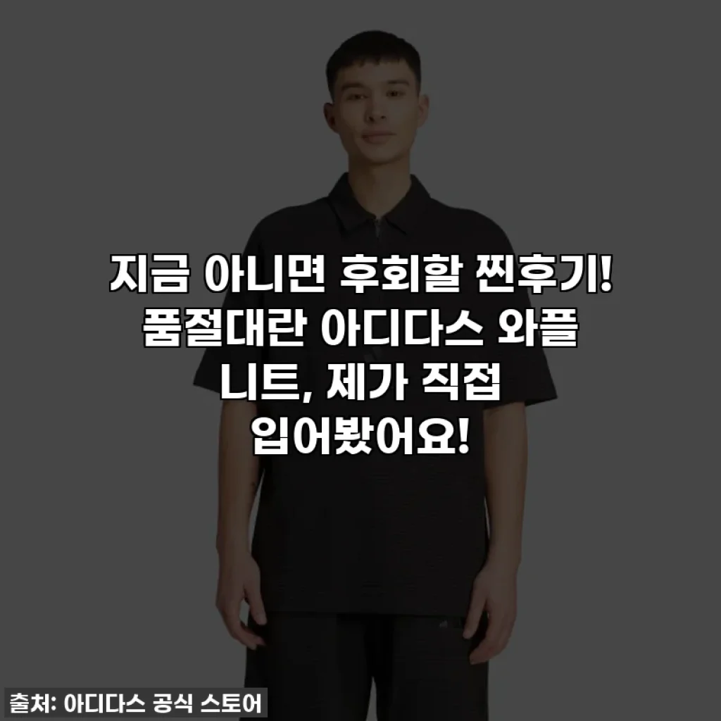 지금 아니면 후회할 찐후기! 품절대란 아디다스 와플 니트, 제가 직접 입어봤어요!