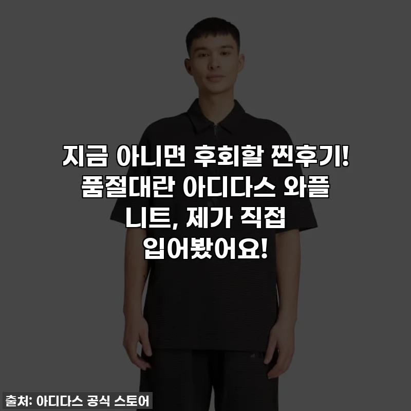 지금 아니면 후회할 찐후기! 품절대란 아디다스 와플 니트, 제가 직접 입어봤어요!
