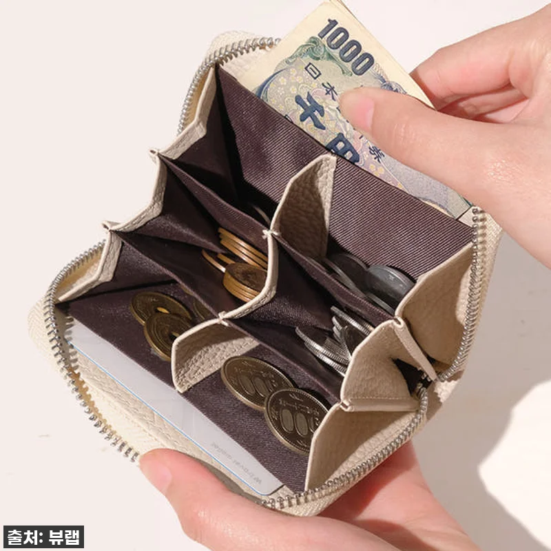 여행 필수템 등극! RFID 6칸 일본 엔화 동전지갑, 품절되기 전에 꼭 겟하세요!