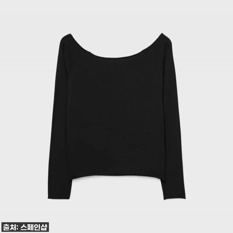 스트라디바리우스 나비 프린트 보트넥 관련 이미지 1