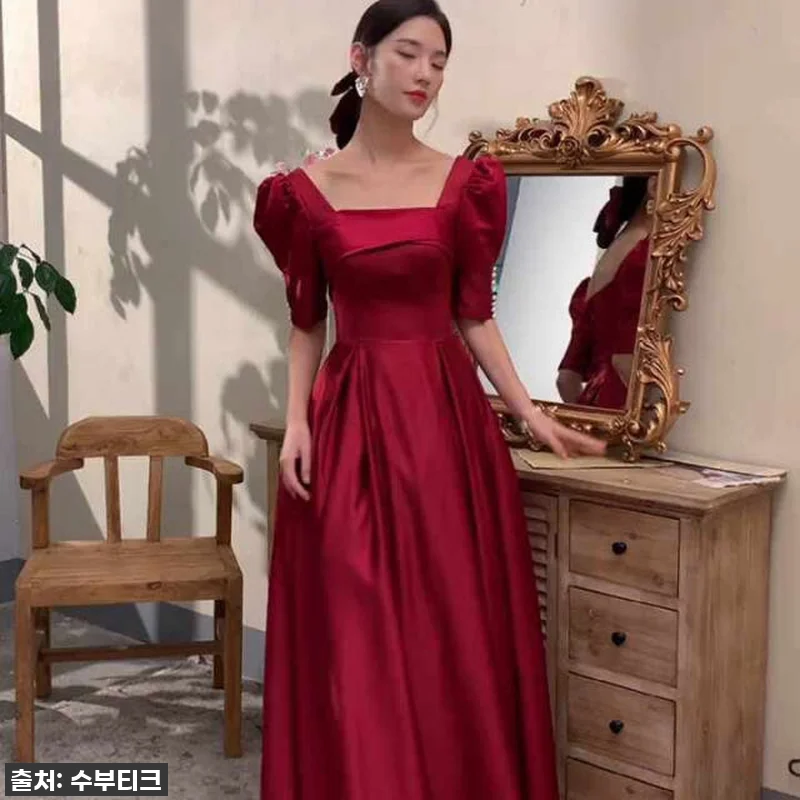 품절대란템! 새틴 반팔 진주 브라이덜 관련 이미지 9