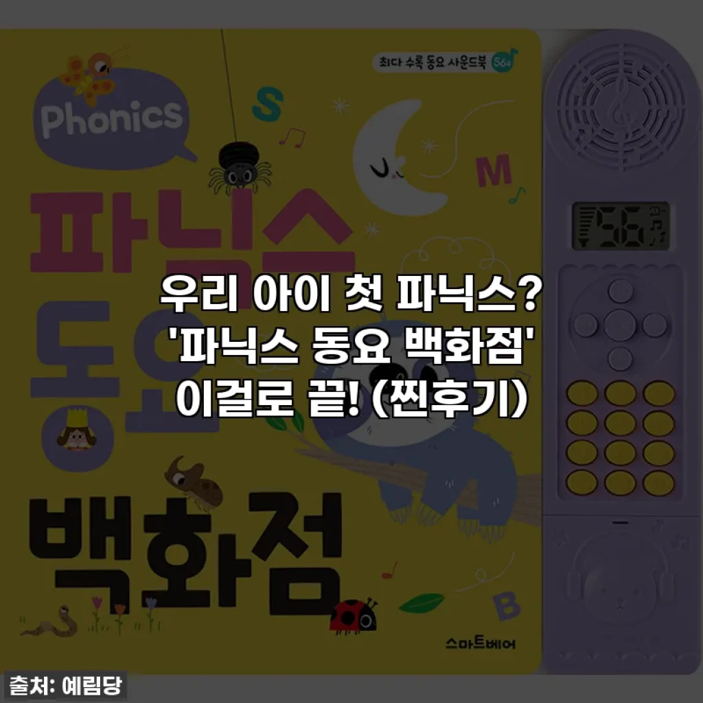 우리 아이 첫 파닉스? '파닉스 동요 백화점' 이걸로 끝! (찐후기)