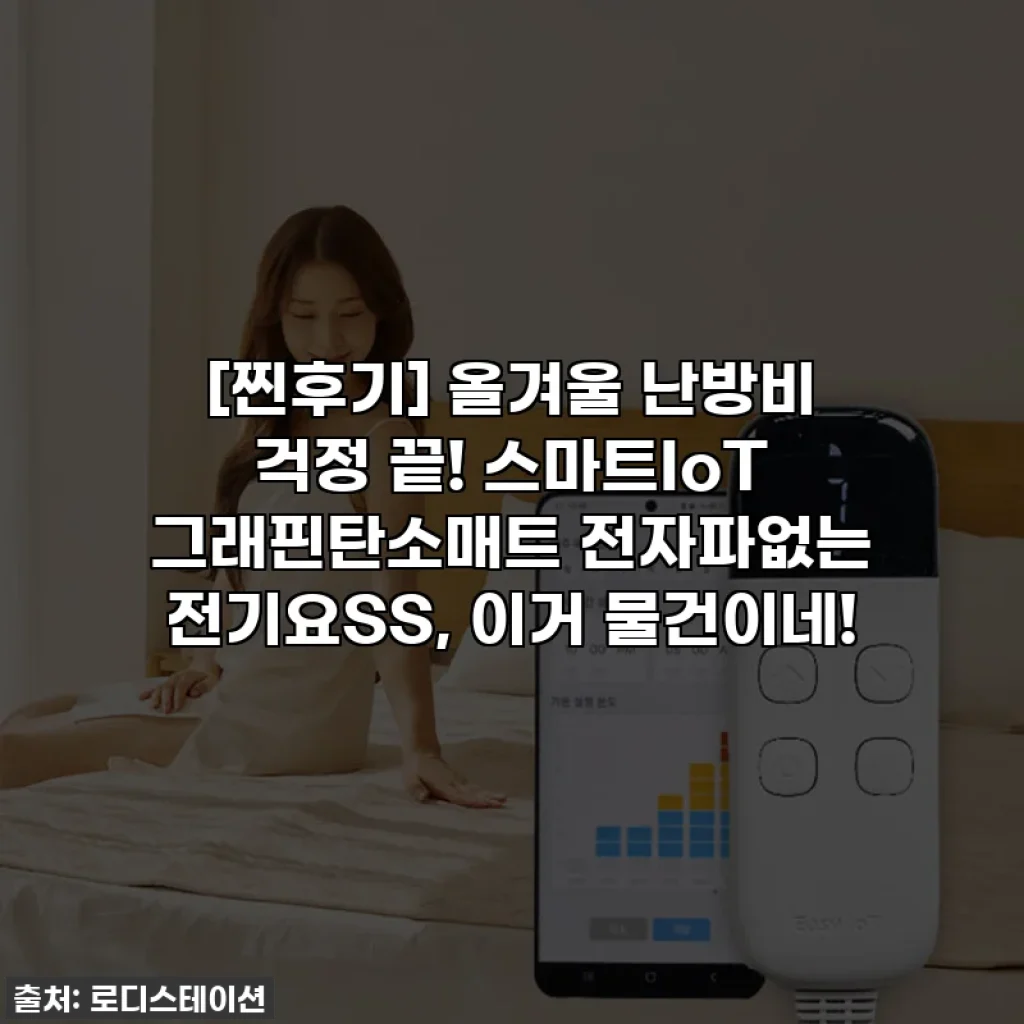 [찐후기] 올겨울 난방비 걱정 끝! 스마트IoT 그래핀탄소매트 전자파없는 전기요SS, 이거 물건이네!