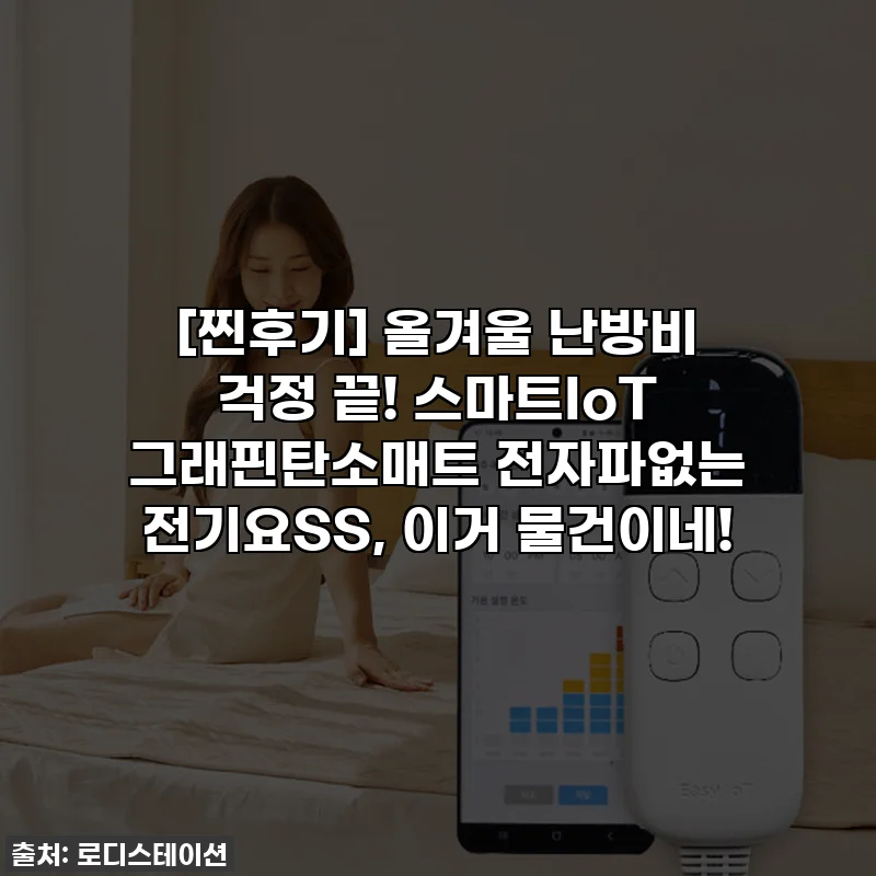[찐후기] 올겨울 난방비 걱정 끝! 스마트IoT 그래핀탄소매트 전자파없는 전기요SS, 이거 물건이네!