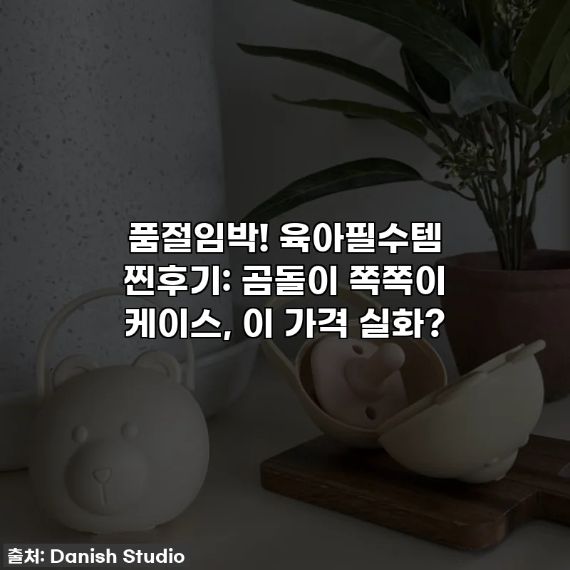 품절임박! 육아필수템 찐후기: 곰돌이 쪽쪽이 케이스, 이 가격 실화?
