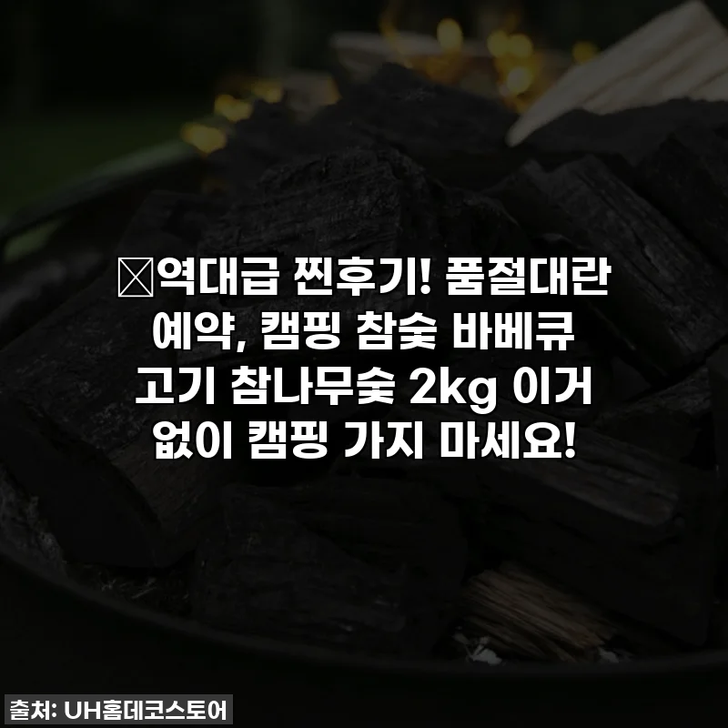 🔥역대급 찐후기! 품절대란 예약, 캠핑 참숯 바베큐 고기 참나무숯 2kg 이거 없이 캠핑 가지 마세요!