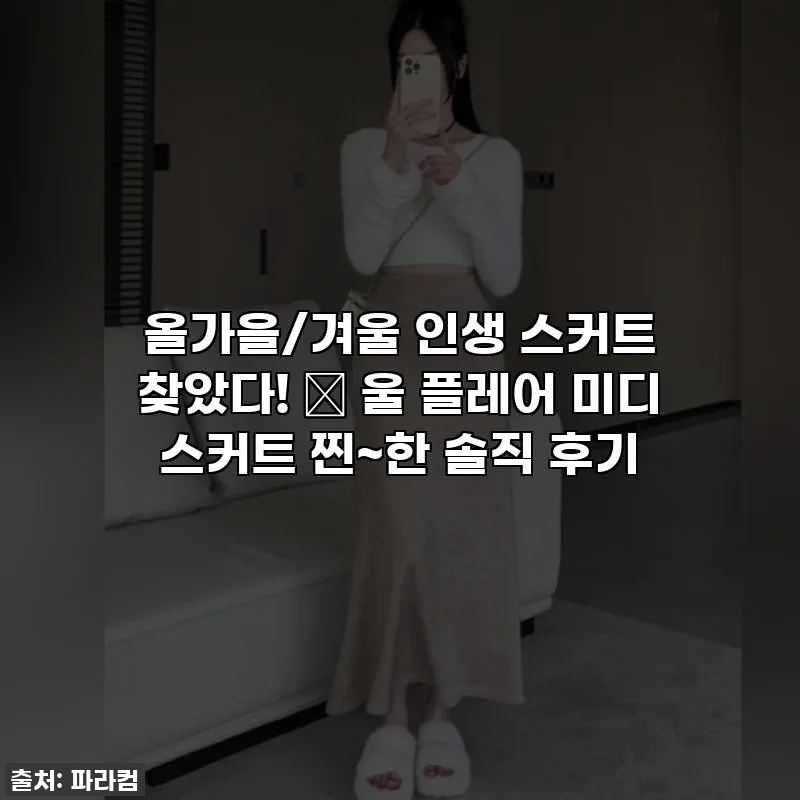 올가을/겨울 인생 스커트 찾았다! ✨ 울 플레어 미디 스커트 찐~한 솔직 후기