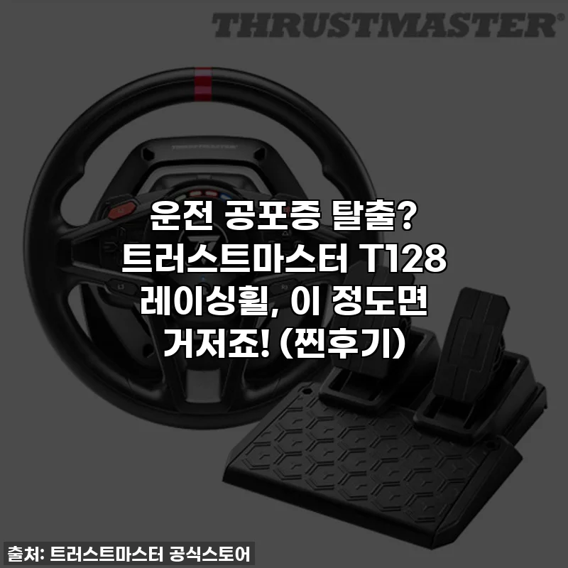 운전 공포증 탈출? 트러스트마스터 T128 레이싱휠, 이 정도면 거저죠! (찐후기)