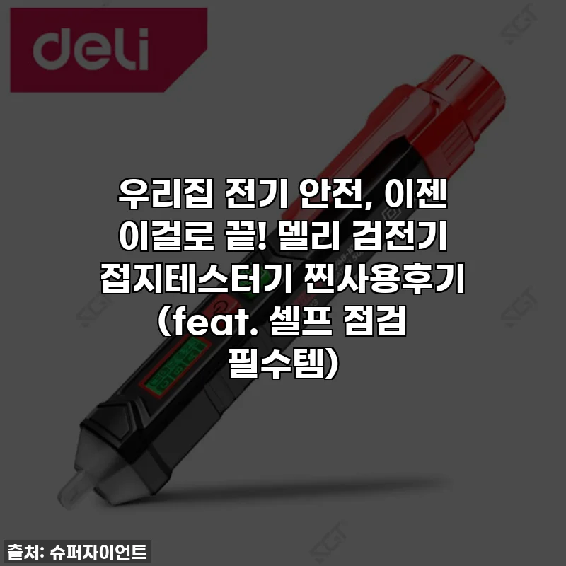 우리집 전기 안전, 이젠 이걸로 끝! 델리 검전기 접지테스터기 찐사용후기 (feat. 셀프 점검 필수템)