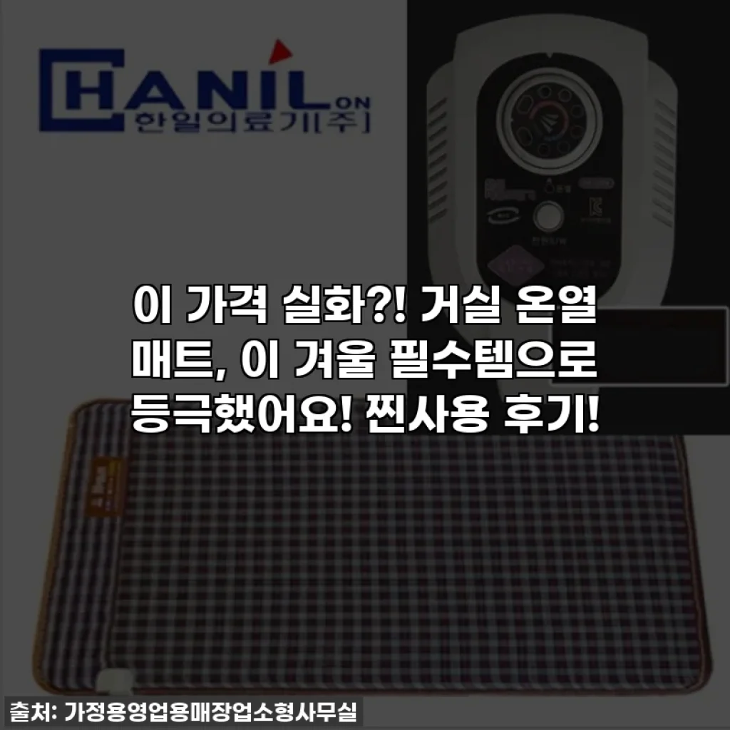 이 가격 실화?! 거실 온열 매트, 이 겨울 필수템으로 등극했어요! 찐사용 후기!