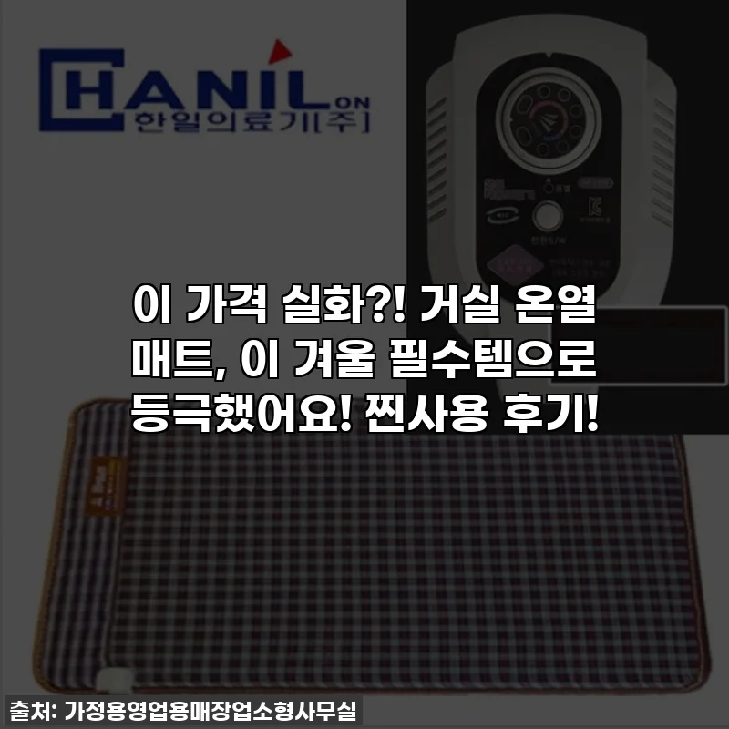 이 가격 실화?! 거실 온열 매트, 이 겨울 필수템으로 등극했어요! 찐사용 후기!