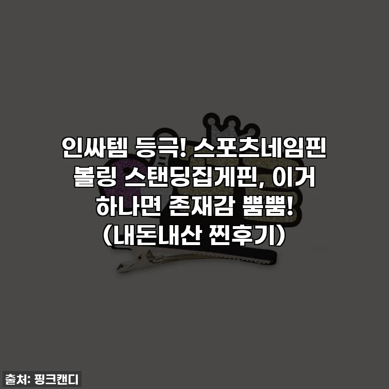 🎳인싸템 등극! 스포츠네임핀 볼링 스탠딩집게핀, 이거 하나면 존재감 뿜뿜! (내돈내산 찐후기)