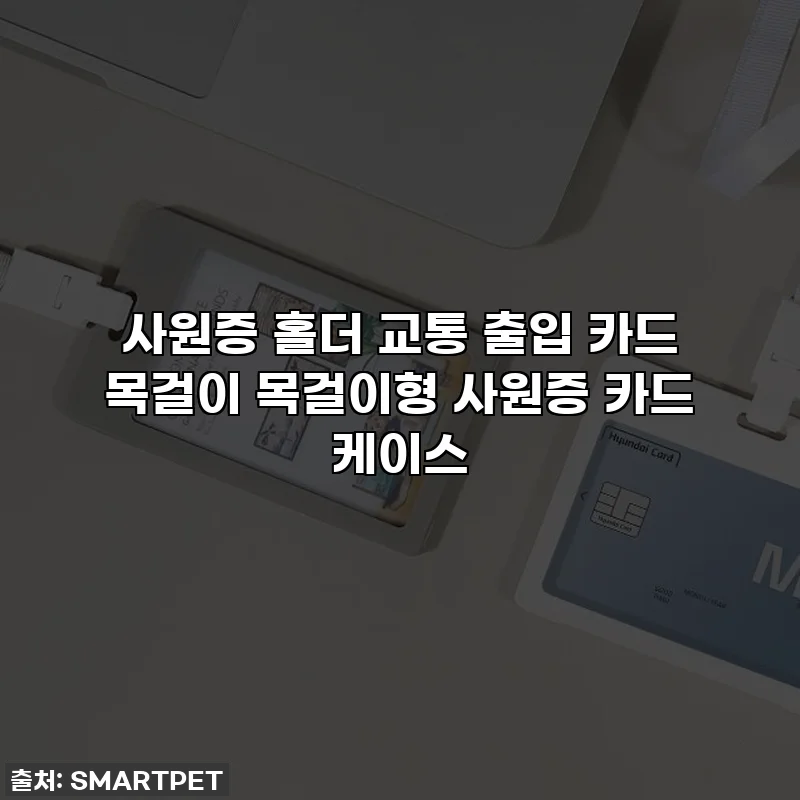 사원증 홀더 교통 출입 카드 목걸이 목걸이형 사원증 카드 케이스