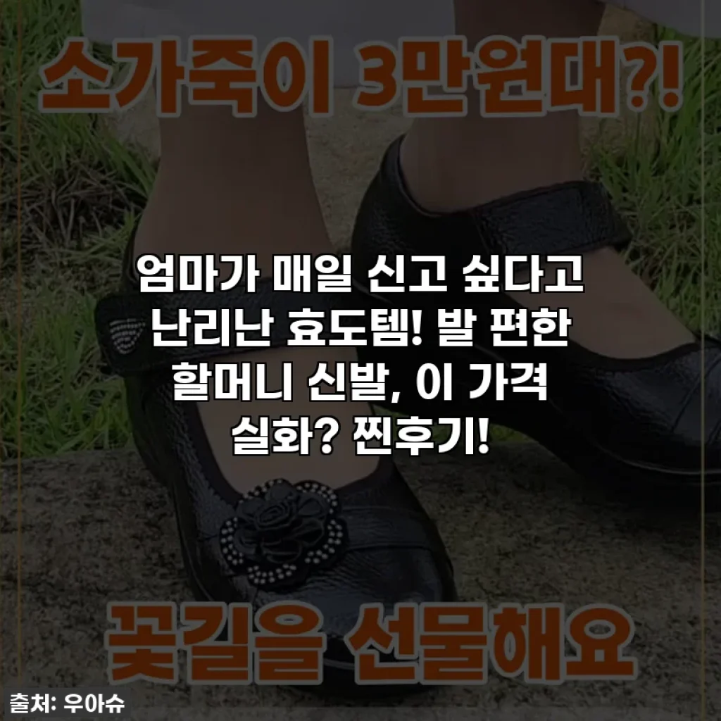 🎁엄마가 매일 신고 싶다고 난리난 효도템! 발 편한 할머니 신발, 이 가격 실화? 찐후기!