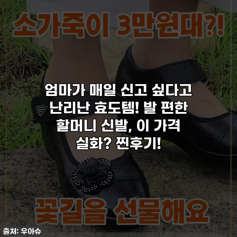 🎁엄마가 매일 신고 싶다고 난리난 효도템! 발 편한 할머니 신발, 이 가격 실화? 찐후기!