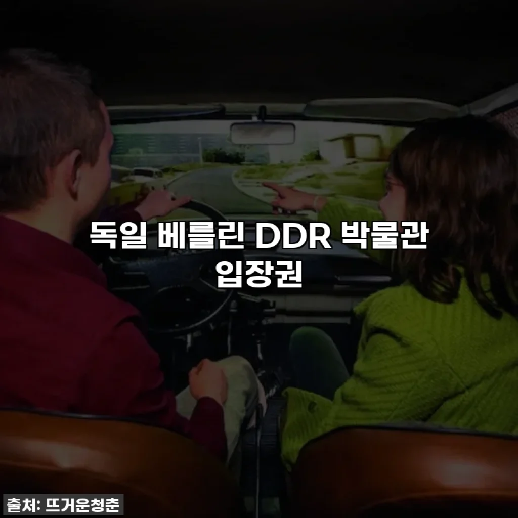 독일 베를린 DDR 박물관 입장권