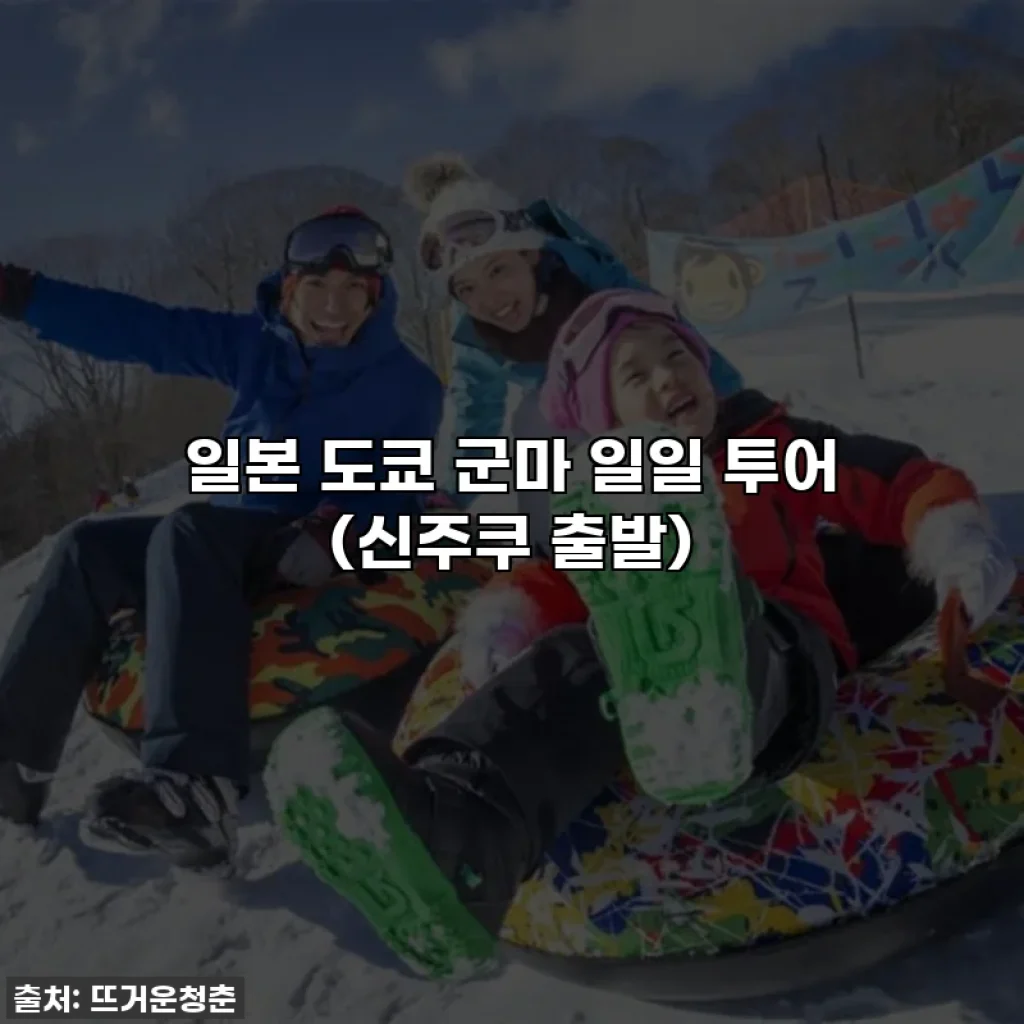 일본 도쿄 군마 일일 투어 (신주쿠 출발)
